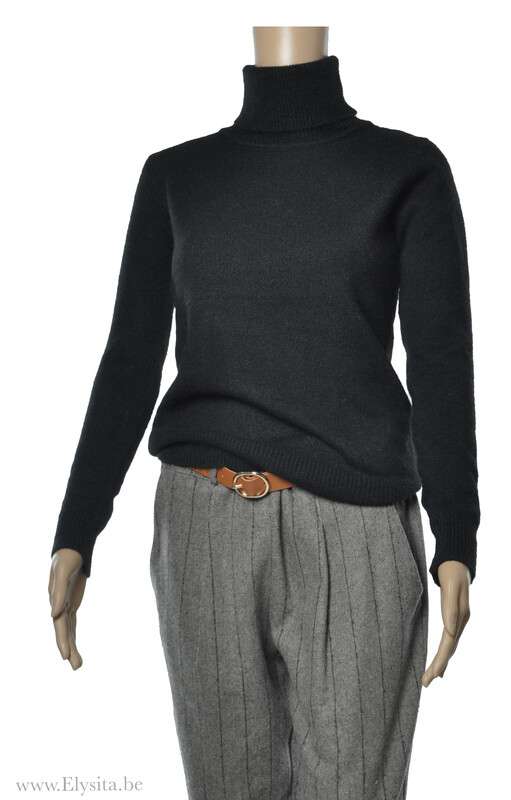 Rolkraagtrui / Zwart