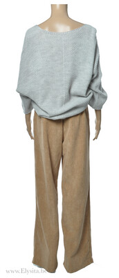 Ribfluweel Broek / Beige