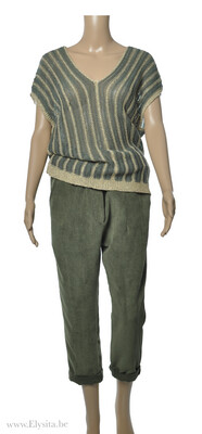 Ribfluweel Broek met Riem