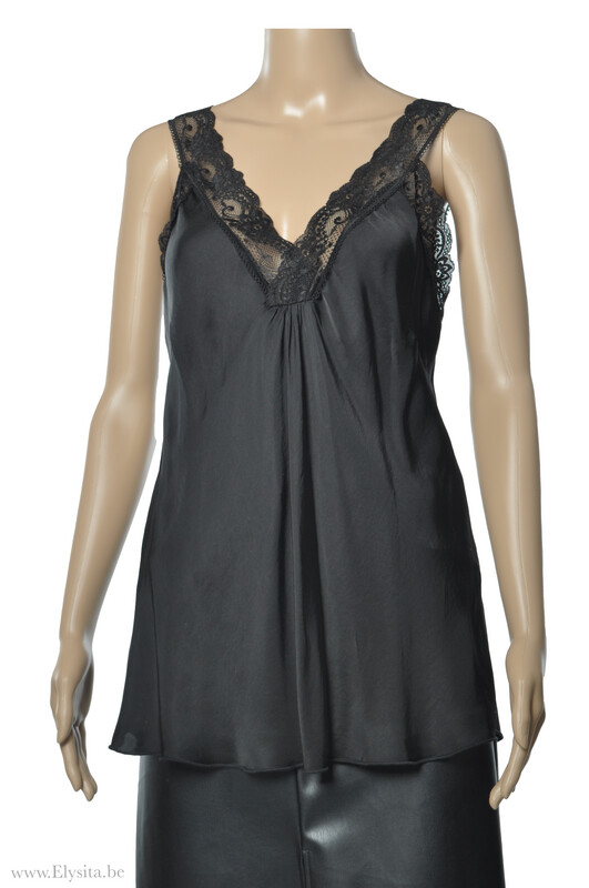 Kanten topje / Zwart