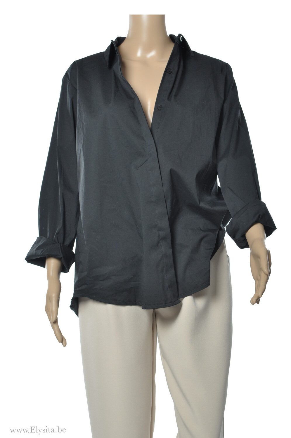 Oversized Zwarte Hemd