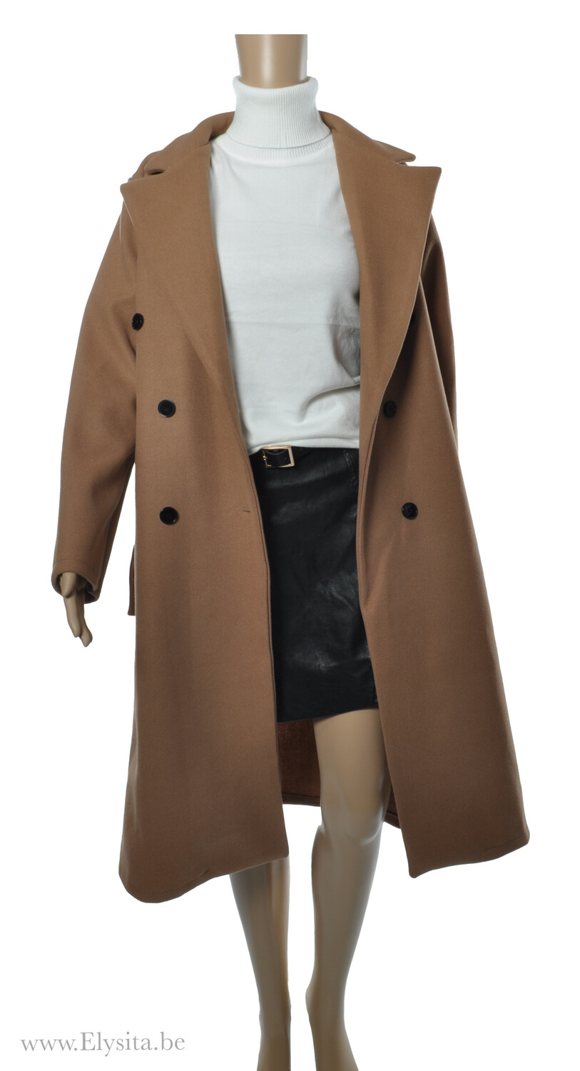Lange Mantel / Camel