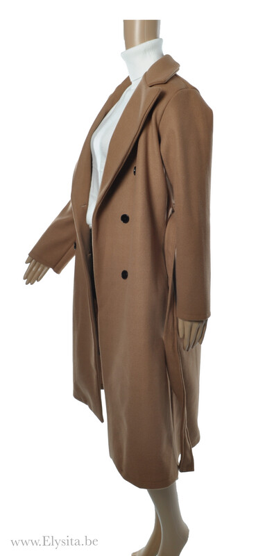 Lange Mantel / Camel