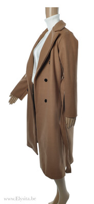 Lange Mantel / Camel