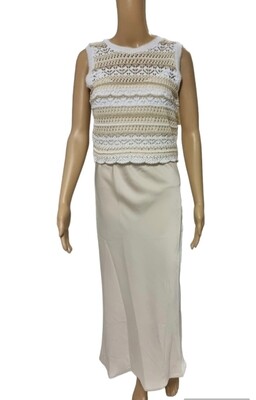 Satijnen Rok - Beige