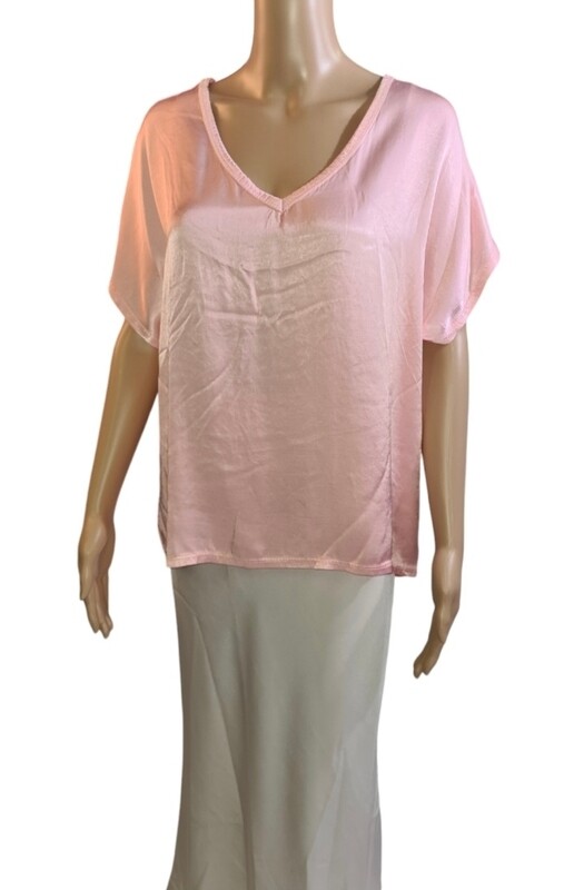 Blouse korte mouwen - Roos