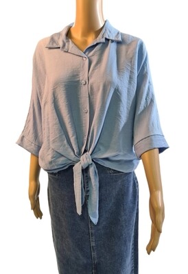 Zachte blouse / Blauw