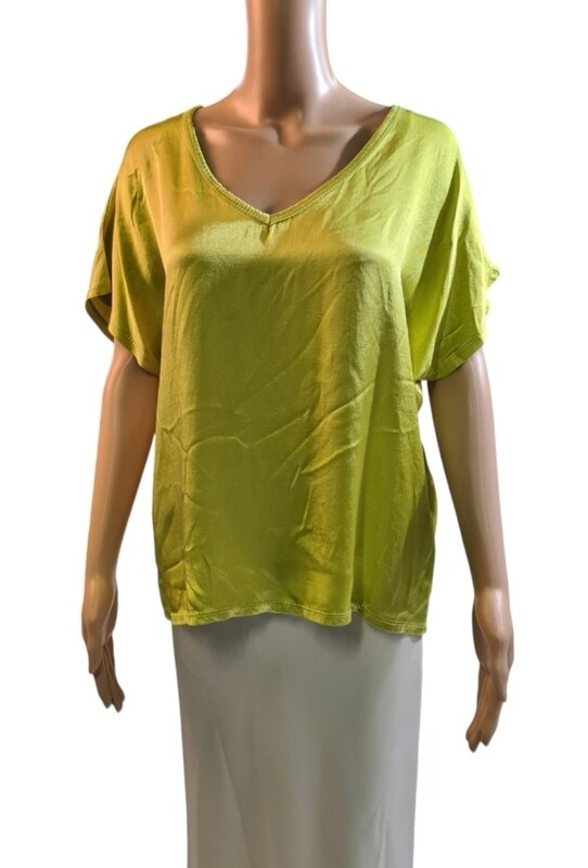 Blouse korte mouwen - Pistachegroen