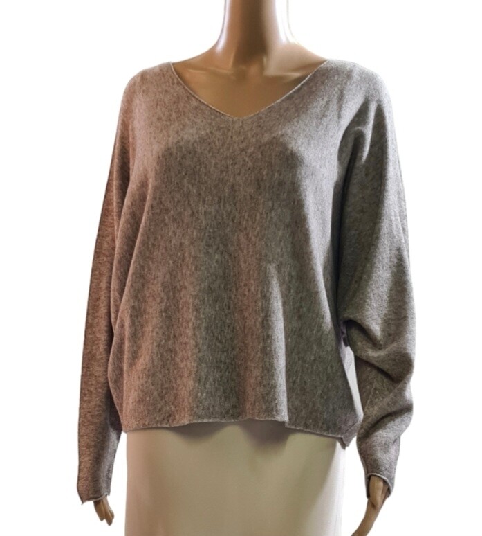 V-halstrui - Beige/Bruin