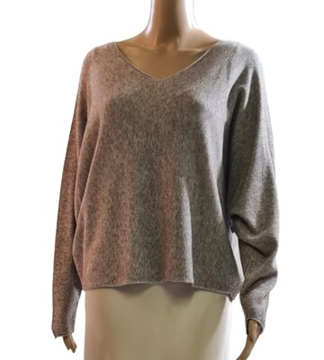 V-halstrui - Beige/Bruin