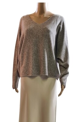 V-halstrui - Beige/Bruin