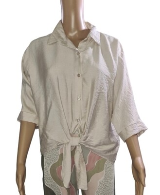 Zachte blouse / Beige