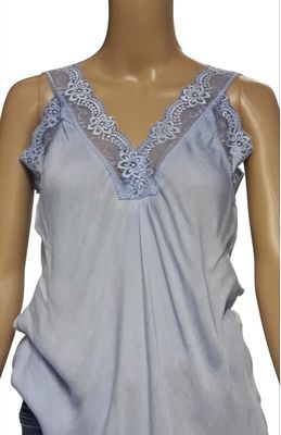 Kanten topje / Lichtblauw