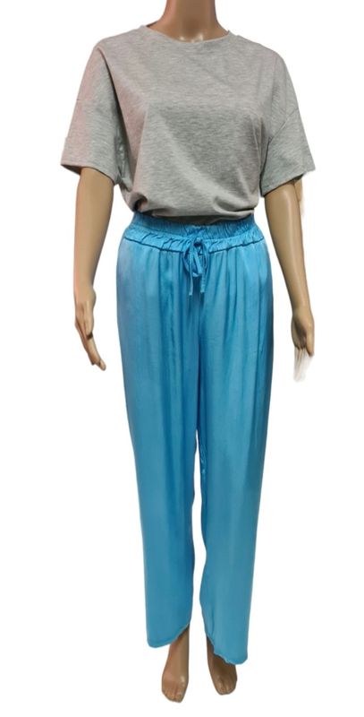 Satijnen Broek - Lichtblauw