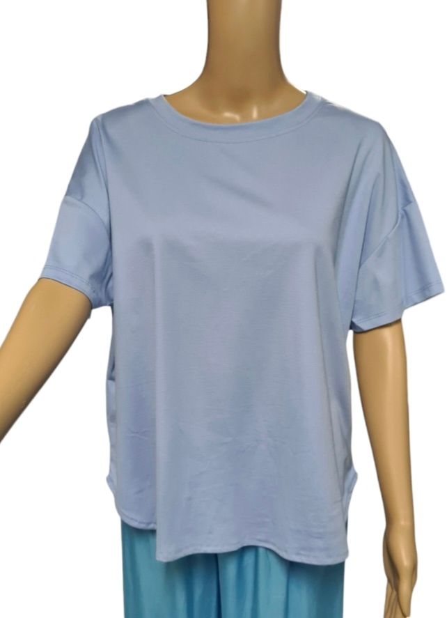 Effen T-shirt / Blauw