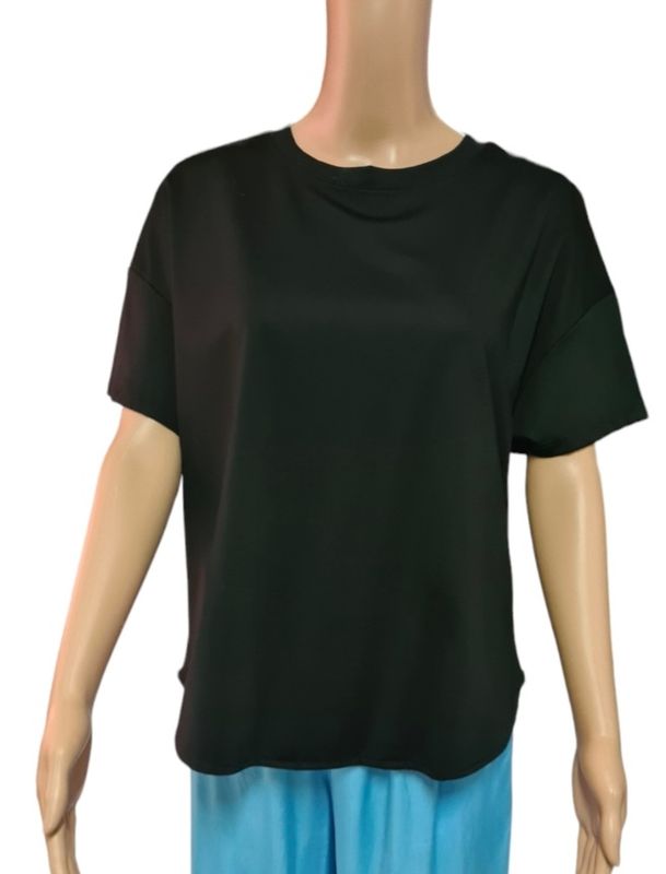 Effen T-shirt / Zwart