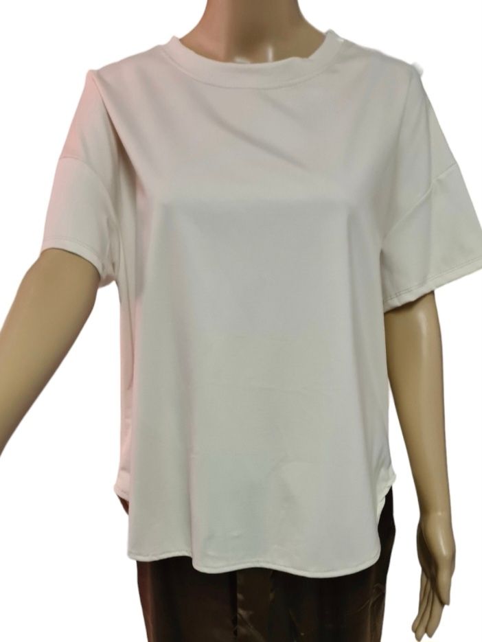 Effen T-shirt / Beige