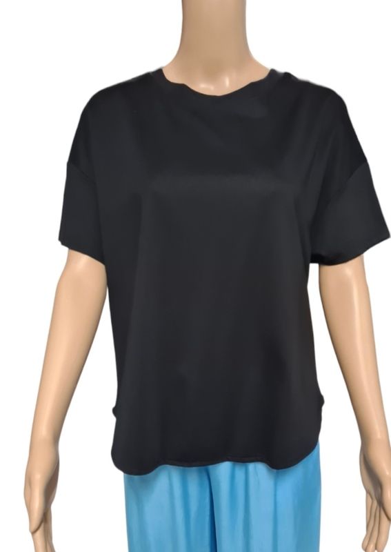 Effen T-shirt / Zwart