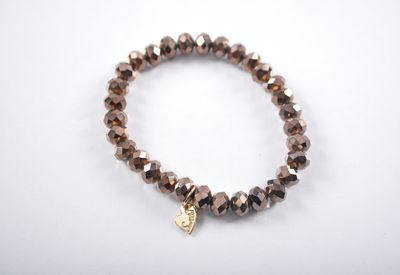 Kralen armband | Bruin