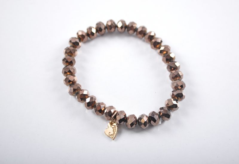 Kralen armband | Bruin