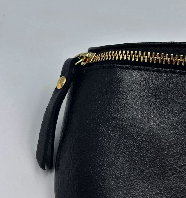 Lederen heuptas | Zwart