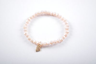 Kralen armband | Beige