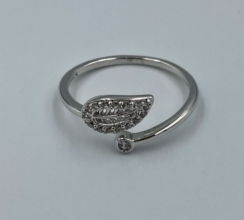 Bladvormig Ring Zilver 925