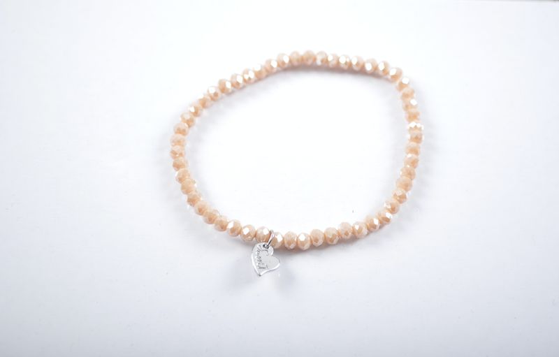 Kralen armband | Beige