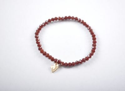 Kralen armband | Bruin