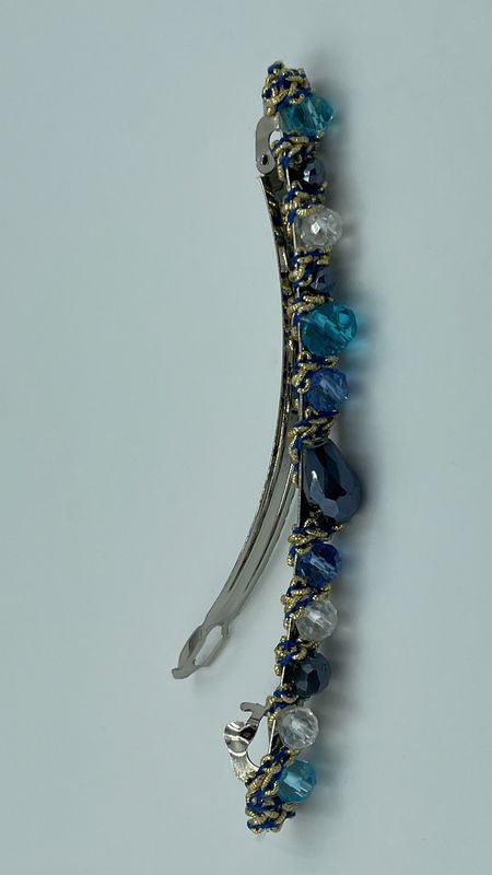 Luxe haarklem | Blauw