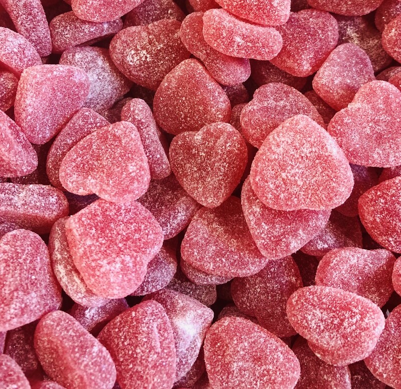 Raspberry hearts