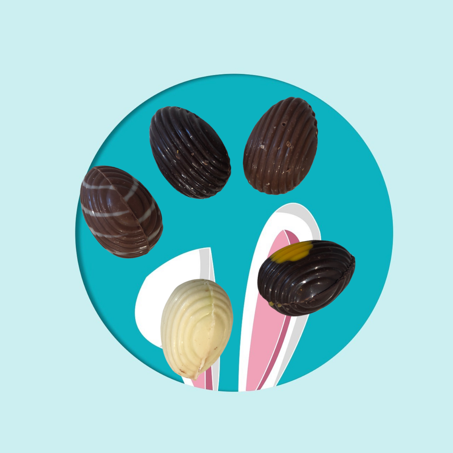 Assorted Unwrapped Belgian Chocolate Easter Eggs