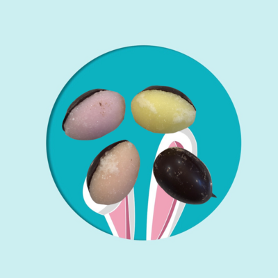 Chocolate Fondant Sugar Easter Eggs