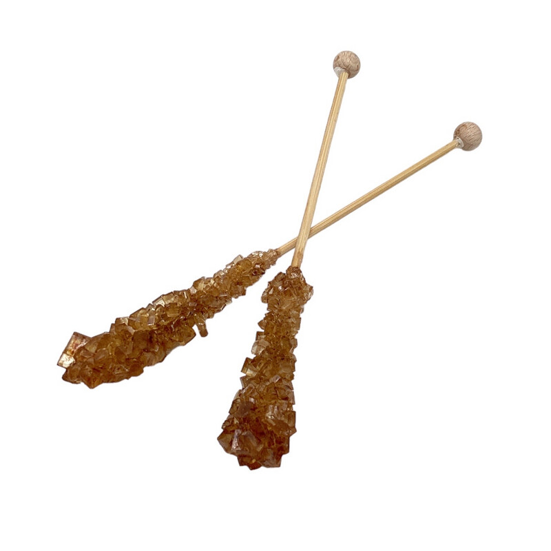 Candy sugar on stick - brown