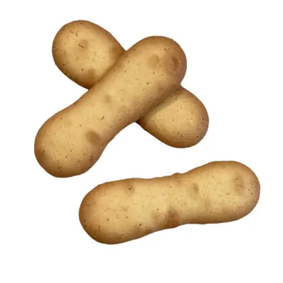 Temmerman cat tongues, thin crisp elongated biscuits, ideal alongside champagne or sparkling wine