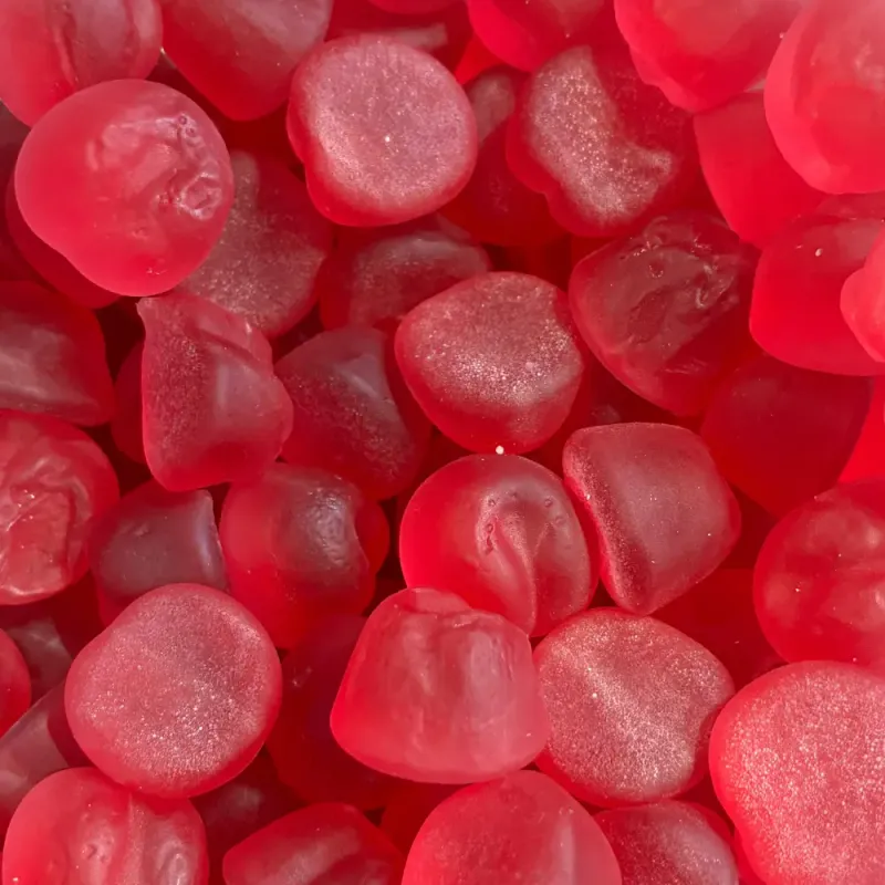 Temmerman sugar-free cherries, red soft gums with morello cherry flavour, sweetened with maltitol