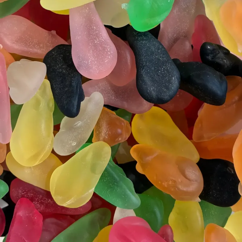 Temmerman sugar-free mice, soft fruit gums shaped like mice, sweetened with maltitol
