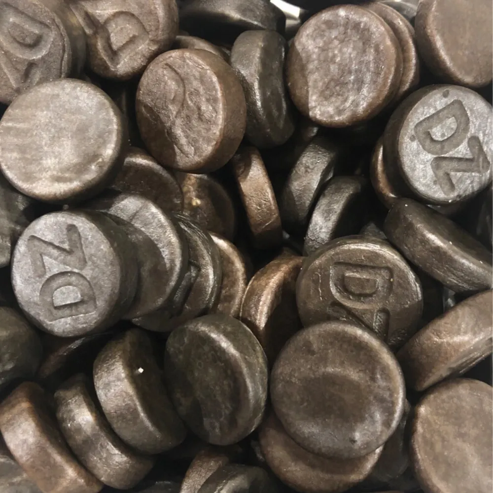 Temmerman double salt liquorice, round black semi-soft liquorice with a pronounced salty taste