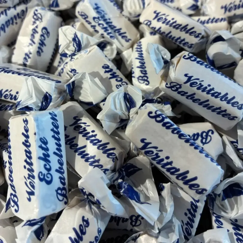 Babelutten de Temmerman, caramelo duro artesanal marrón, un clásico de la costa belga