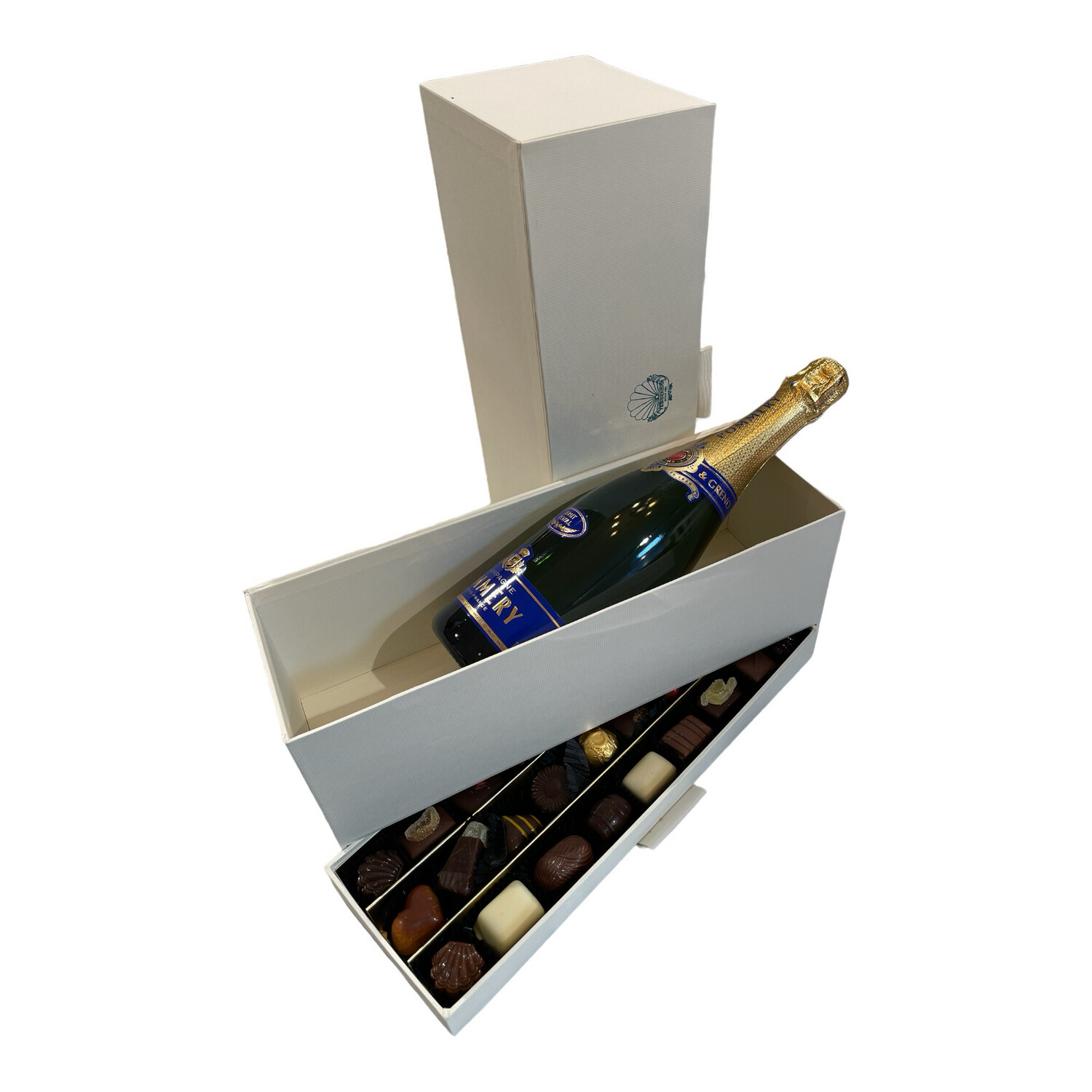 Coffret cadeau de luxe champagne