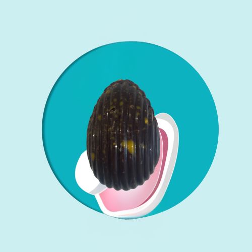 Artisan Dark Chocolate Easter Eggs with Banana Filling
