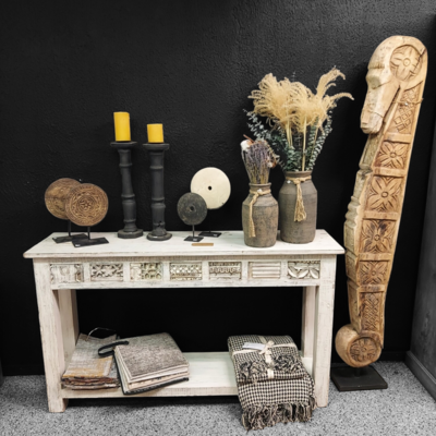 India Sidetable " Old White"