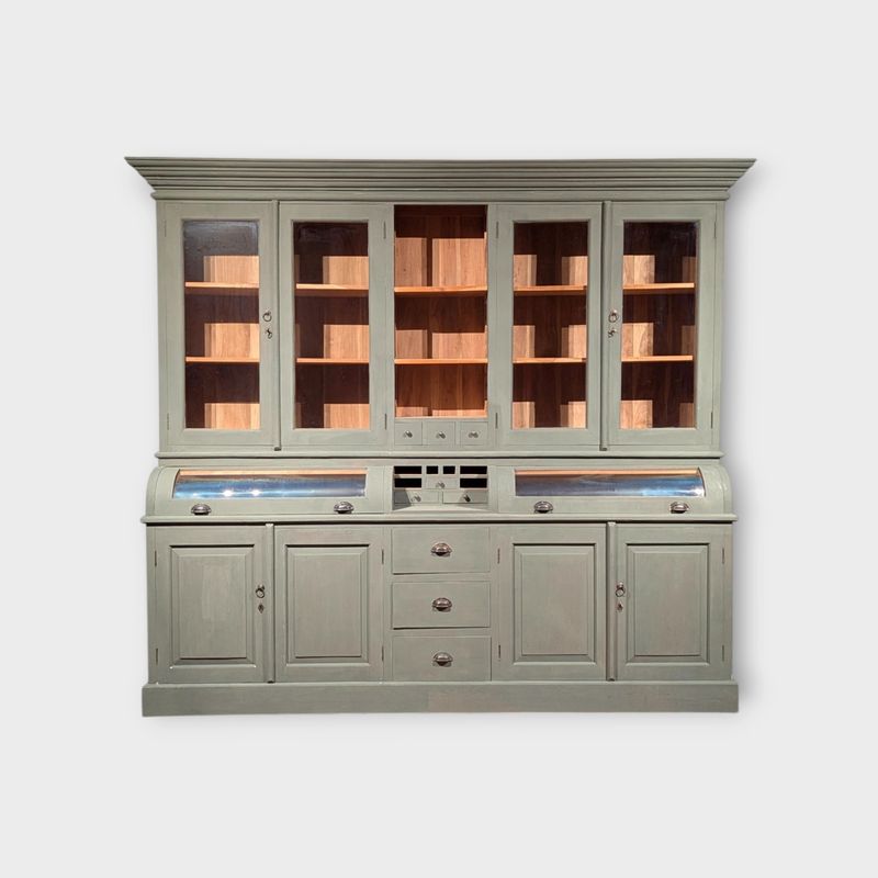 Grutterskast teak 253 cm - landelijke buffetkast met kalkverf Pure & Original