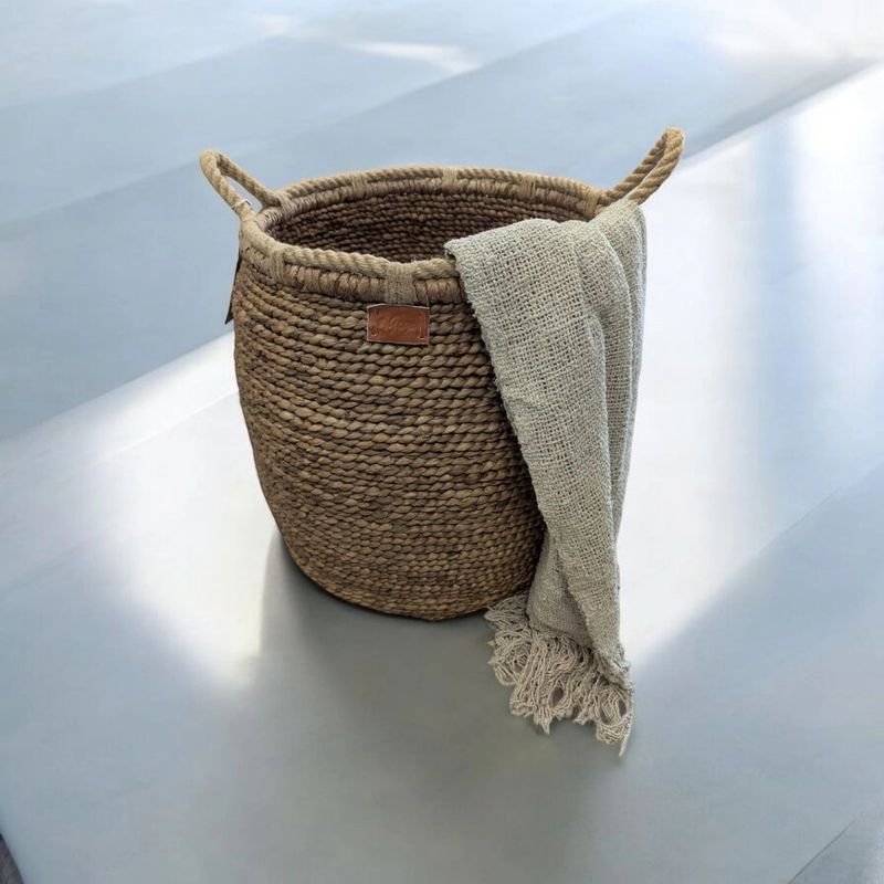 XL Opbergmand van Bananenblad met Touw – Natuurlijke Eyecatcher voor je Interieur
