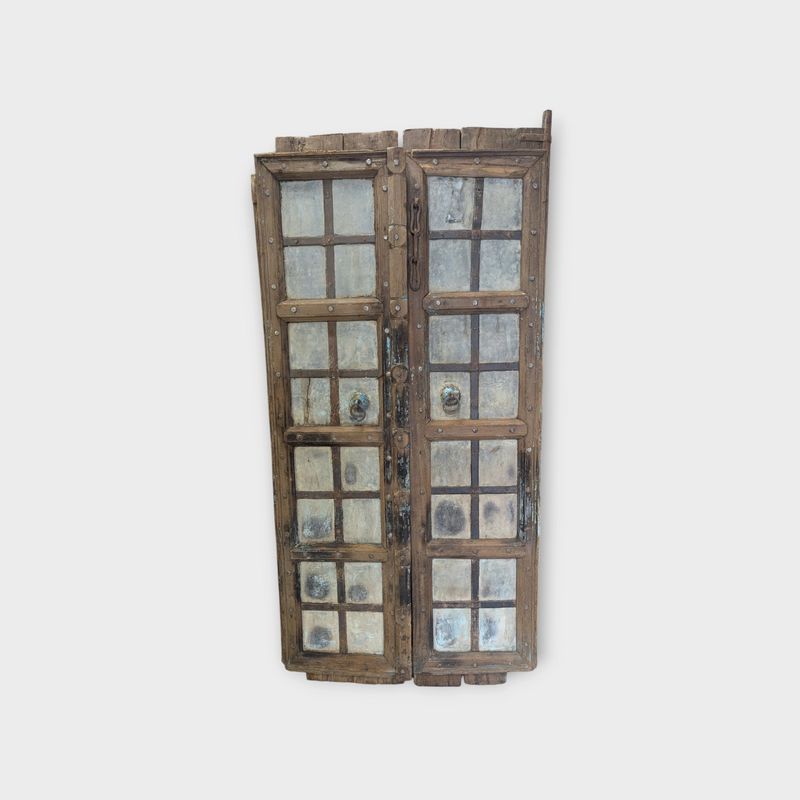 Oude Indiase deuren met patina H182 x B48 cm