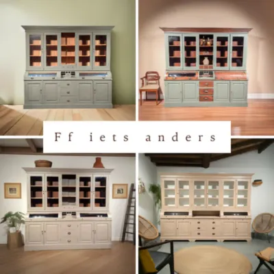 Custom-made teak sideboards & grocers' cabinets - Country, industrial cabinets and fast delivery Benelux