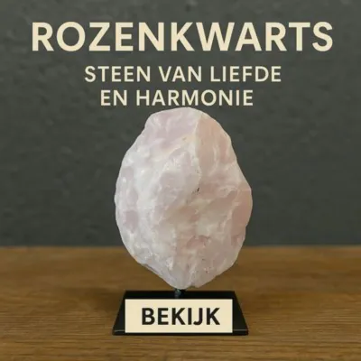 Rozenkwarts staat wereldwijd bekend als de edelsteen van liefde. Roze kwartssoort straalt warmte, rust en verbondenheid uit.