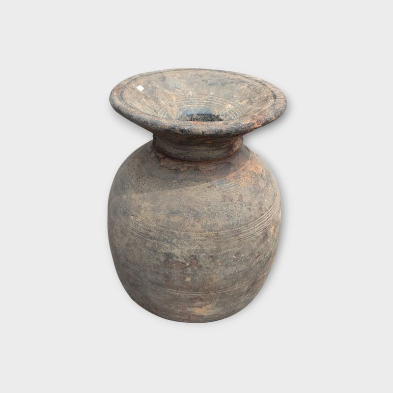 Grote Nepalese pot – authentieke kruik uit Nepal - landelijke decoratie