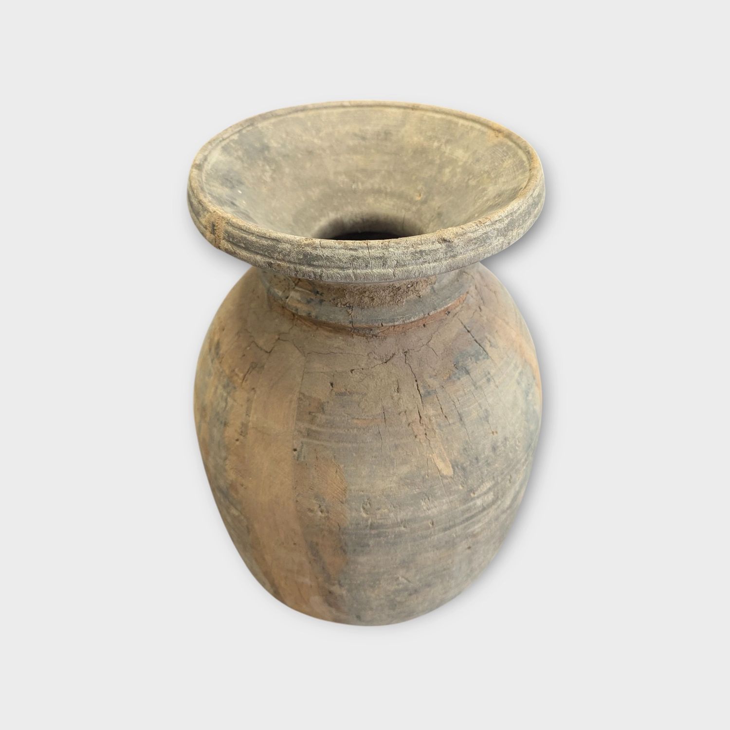 Hoge smalle kruik Ø27 cm H42 aardewerk