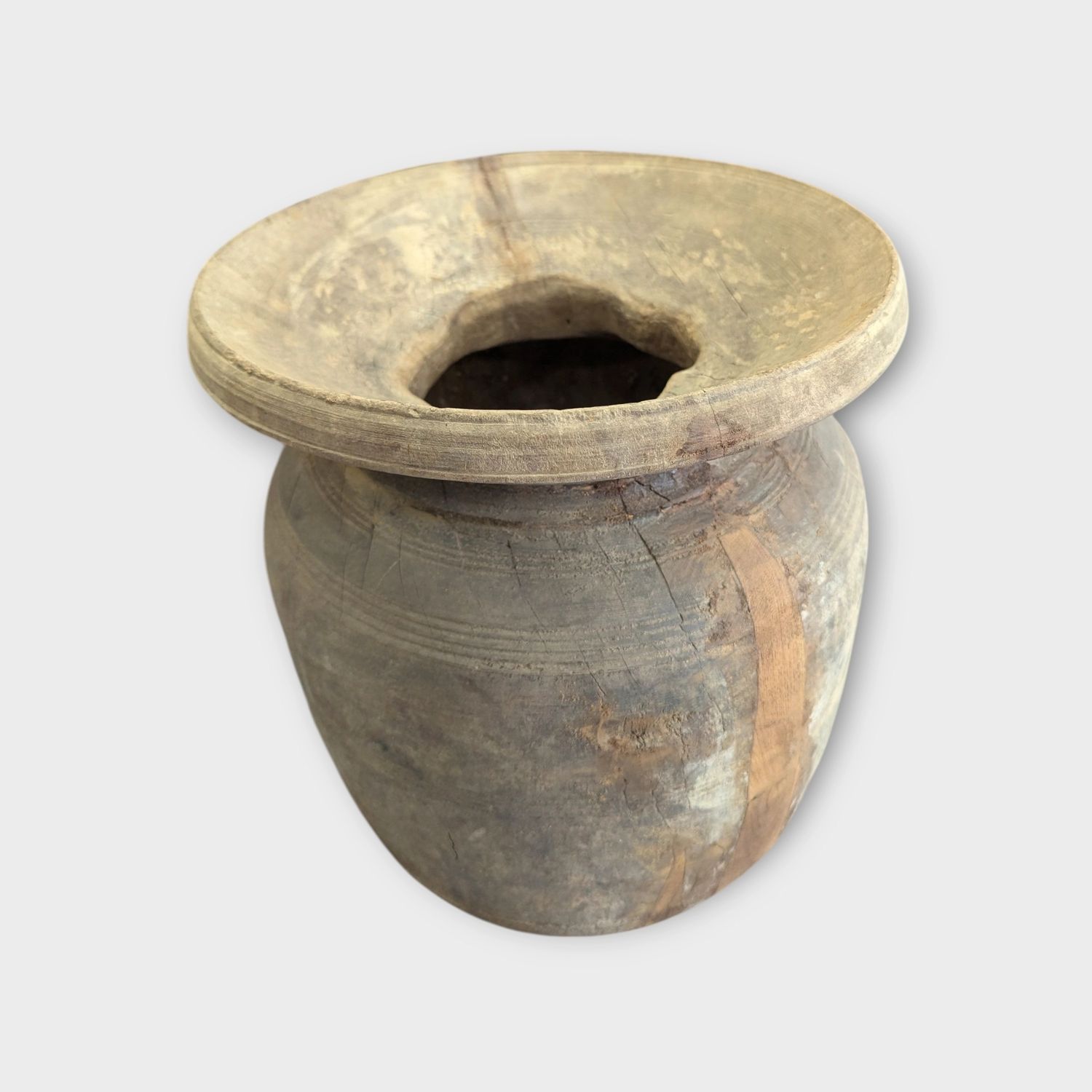 Oude Nepalese pot – Landelijke kruik Ø32 cm aardewerk